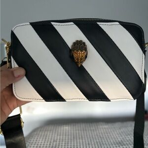 Black and White Cross Body Bag